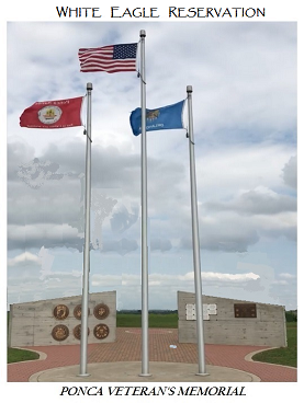 Ponca Veteran Flags